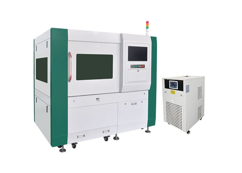 Enclosed Fiber Laser Cutting Machine , 6060 Metal Sheet Laser Cutting Machine For Stainless Steel