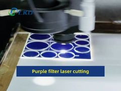 Purple filter laser cutting