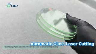 Fully automatic large format glass laser cutting production line