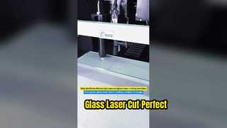 3mm blue glass laser batch cutting of rounded corner geometry