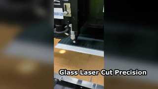 Glass laser cutting4mm black glass laser-cut rounded square
