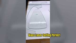 6mm green glass laser cutting for irregular shapes