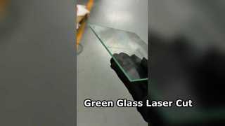 3mm green glass laser cutting square
