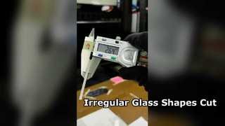 3mm sapphire glass laser cutting for irregular shapes