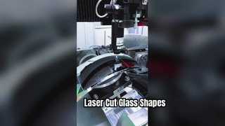 6mm green glass laser cutting for irregular shapes