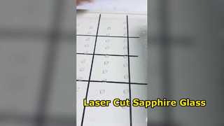 Batch cutting of 1.5mm sapphire glass into small irregular square pieces