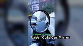 Cutting of car rearview mirror glass