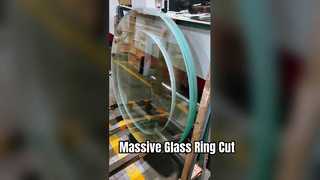 5mm thick white glass laser cutting 1-meter ultra large diameter circular ring