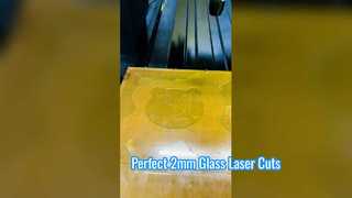 2mm green glass laser cutting for irregular shapes