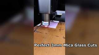 3mm colored mica glass laser cutting square