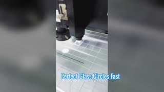 3mm white glass laser cutting circular