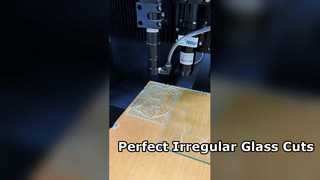 3mm embossed glass laser cutting for irregular shapes