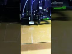 3mm green glass laser cutting irregular trophy