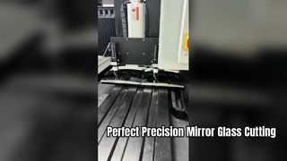 Double ended rearview mirror cutting machine laser cutting 2mm motorcycle rearview mirror glass
