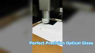 Laser-cut circular coated optical glass