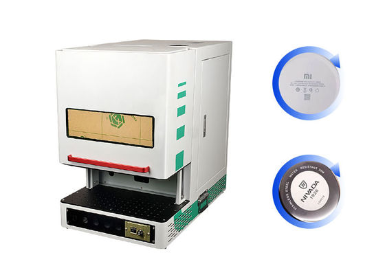 Safty Enclosed Fiber Laser Marking Machine 20W 50W Easy Operate