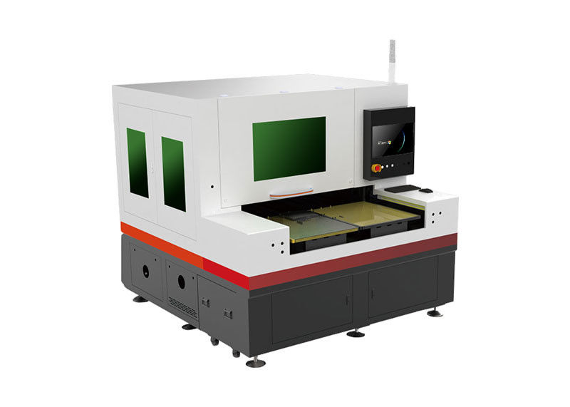 Picosecond 80W Laser Cutting Machine Double Platform For Lighting Glass