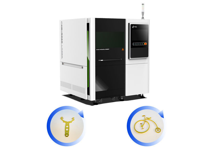 1500W Small Fiber Laser Cutting Machine , 4 Axis Mini Metal Laser Cutting Machine