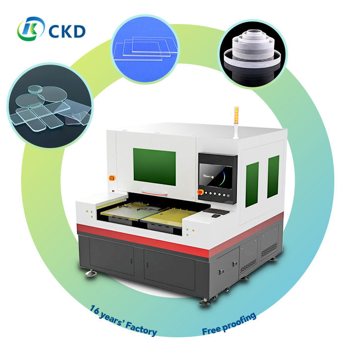 ±0.01mm Precision Water Cooling Glass Laser Cutter with XY Linear Motor Grating Ruler