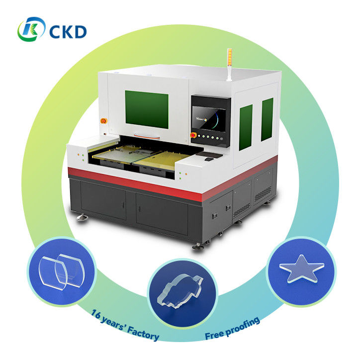 1064nm 1G Acceleration Rack And Pinion Irregular Glass Cutting / Thick Glass Laser Cutting Machine