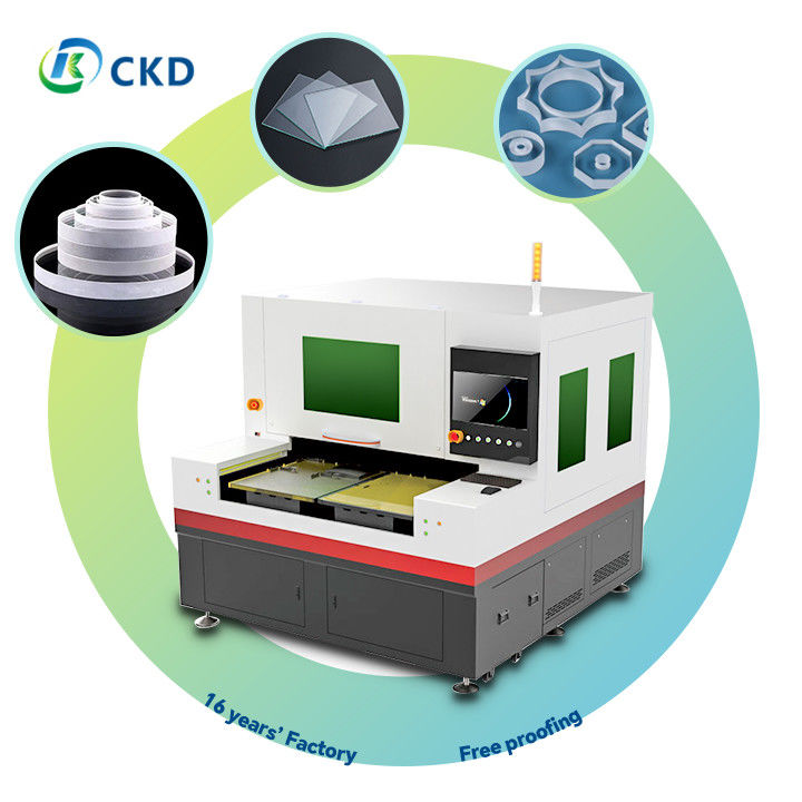 19mm Glass Laser Cutting Machine 150W Splitting Laser Source for Blue Glass Double Cut